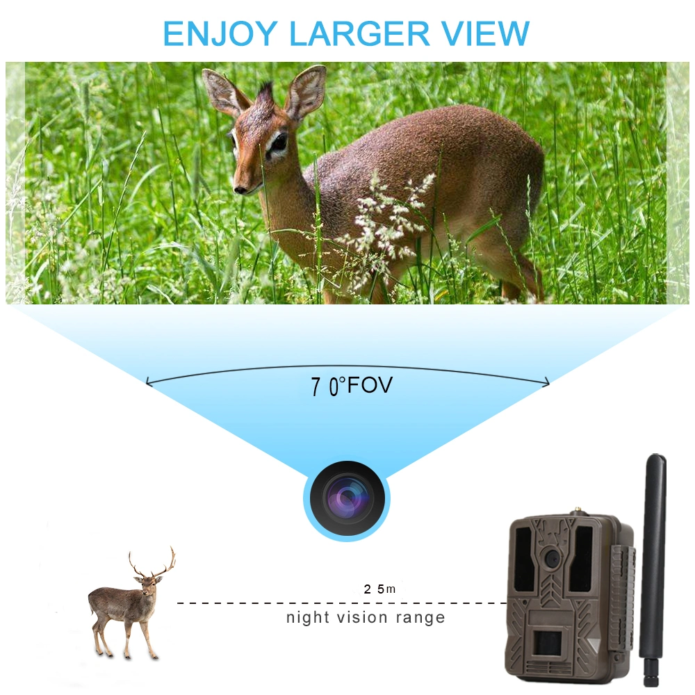 36MP Infrared Night Vision Wireless Motion Sensor Hidden Camera 4G Cellular Hunting Camera