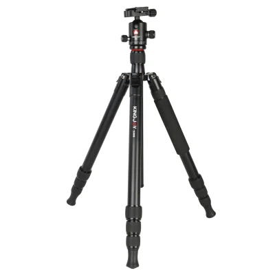 Kingjoy K3008 Robuste Stable En Aluminium Caméra Trépied Chasse Vidéo Trépied Stand Bâton pour La Chasse À L'activité En Plein Air