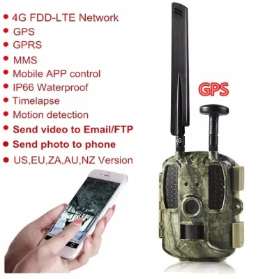 2020 nouvelle mise à niveau 4G caméra de chasse infrarouge, caméra de repérage de sentier étanche extérieure longue portée IR